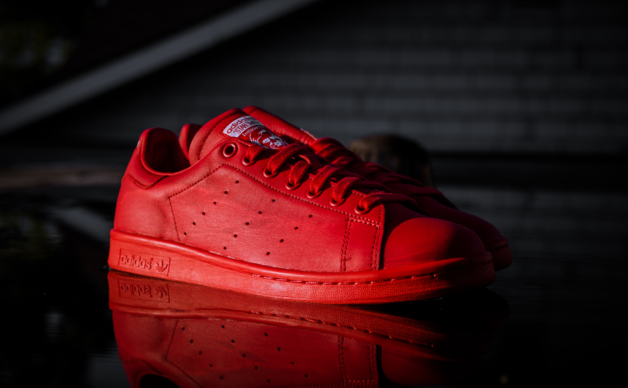 adidas stan smith cuir rouge